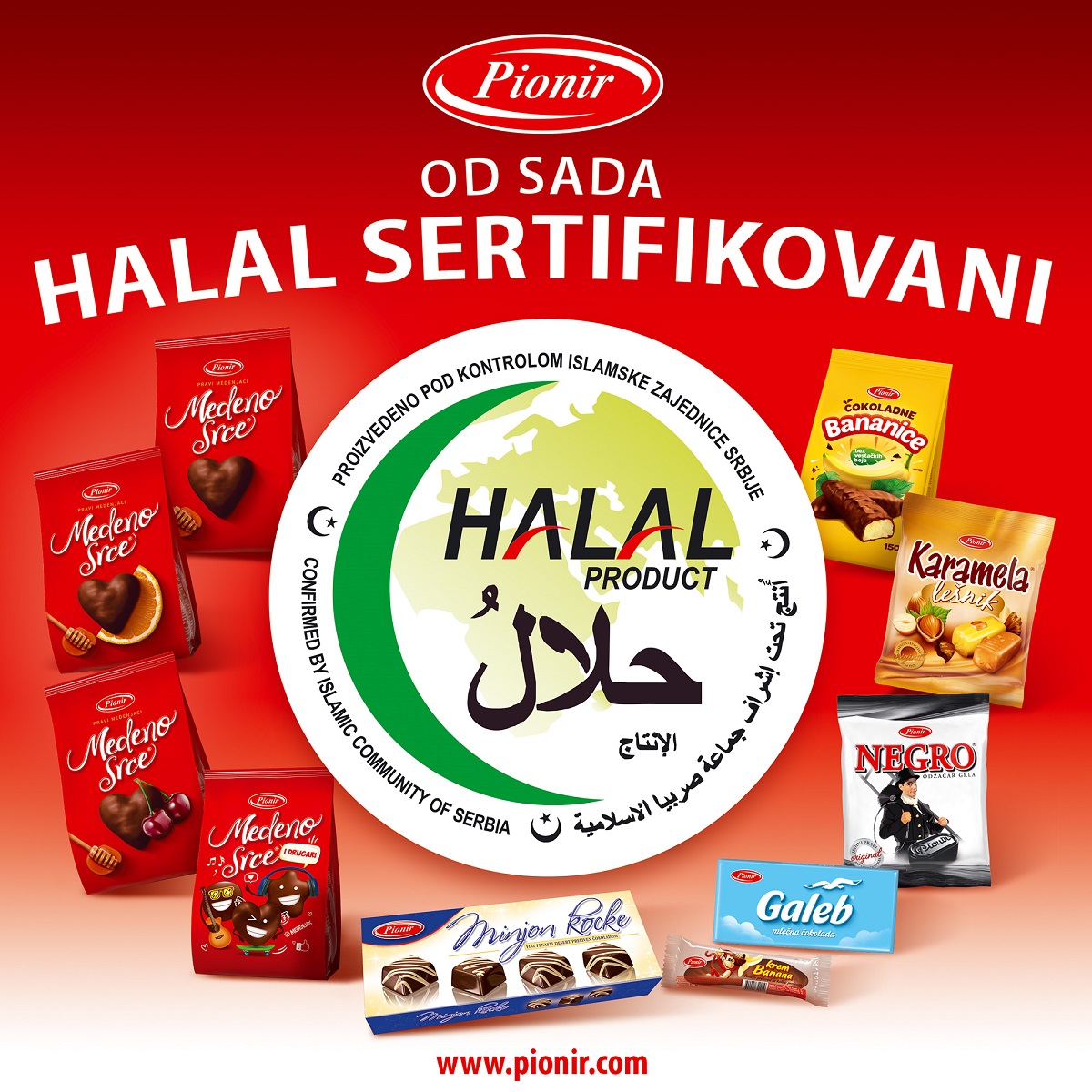 Kompanija Pionir ponosno ističe HALAL sertifikaciju svojih proizvoda