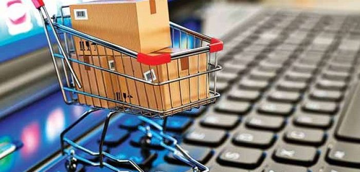 Ilustracija online plaćanja ili B2C e-commerca