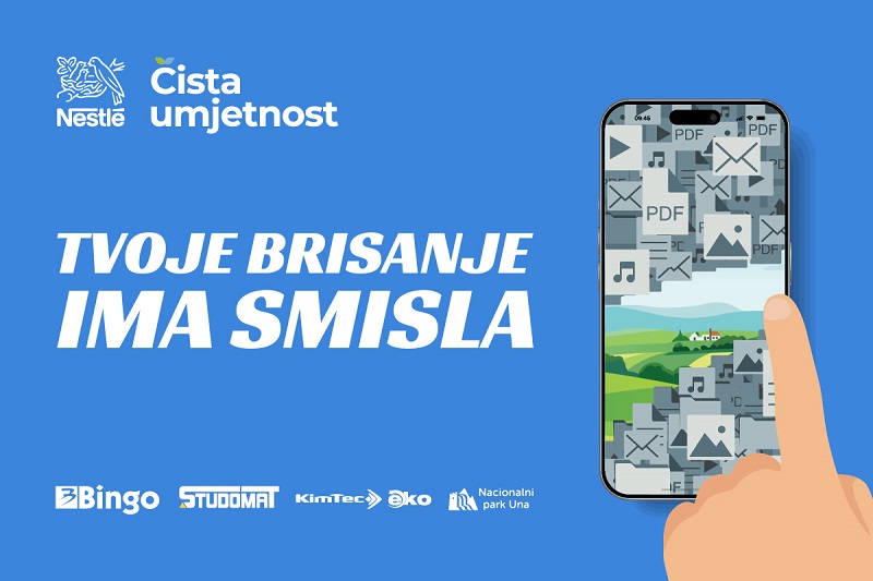Nestlé poziva na smanjenje digitalnog otpada: Tvoje brisanje ima smisla