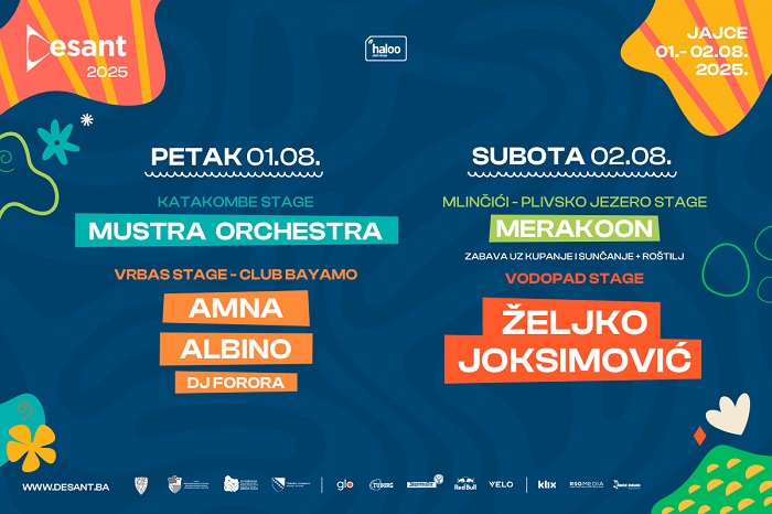 Desant 2025. održava se 1. i 2. augusta: Željko Joksimović ispod Vodopada u Jajcu