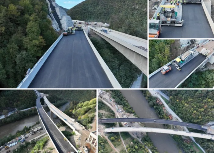 Počelo asfaltiranje najteže dionice na sjevernom dijelu Koridora 5C